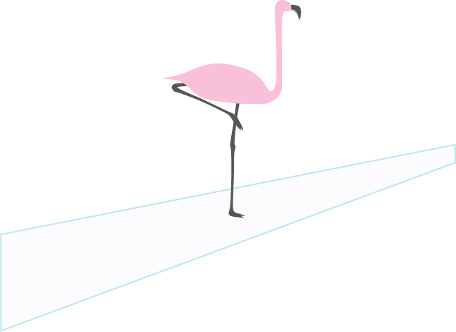 Decorative flamingo